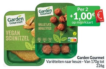 Promotions Garden gourmet variëteiten naar keuze - Garden Gourmet - Valide de 01/05/2024 à 31/05/2024 chez Intermarche