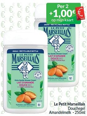 Promotions Le petit marseillais douchegel amandelmelk - Le Petit Marseillais - Valide de 01/05/2024 à 31/05/2024 chez Intermarche