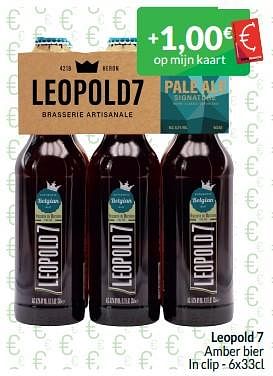 Promotions Leopold 7 amber bier - Leopold 7 - Valide de 01/05/2024 à 31/05/2024 chez Intermarche