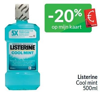 Promotions Listerine cool mint - Listerine - Valide de 01/05/2024 à 31/05/2024 chez Intermarche