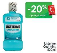 Promoties Listerine cool mint - Listerine - Geldig van 01/05/2024 tot 31/05/2024 bij Intermarche