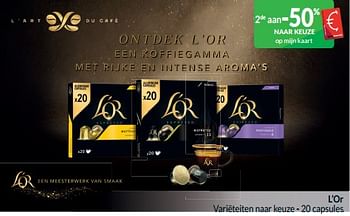 Promotions L’or variëteiten naar keuze - Douwe Egberts - Valide de 01/05/2024 à 31/05/2024 chez Intermarche