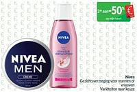 Promoties Nivea gezichtsverzorging voor mannen of vrouwen - Nivea - Geldig van 01/05/2024 tot 31/05/2024 bij Intermarche