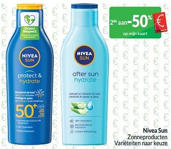 Promotions Nivea sun zonneproducten - Nivea - Valide de 01/05/2024 à 31/05/2024 chez Intermarche