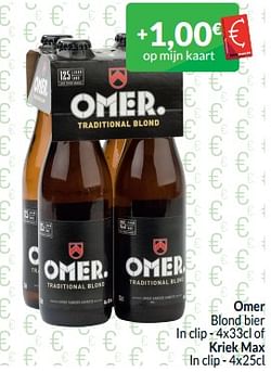 Omer blond bier of kriek max