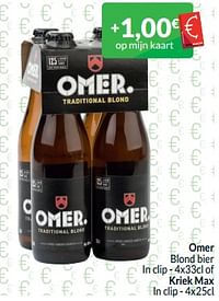 Omer blond bier of kriek max-Huismerk - Intermarche