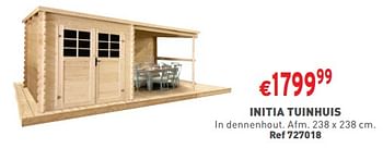 Promoties Initia tuinhuis - Huismerk - Trafic  - Geldig van 02/05/2024 tot 06/05/2024 bij Trafic