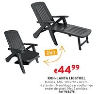Koh-lanta ligstoel-Huismerk - Trafic 
