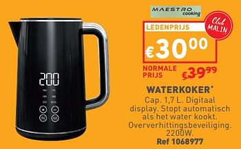Promotions Maestro waterkoker - Maestro - Valide de 02/05/2024 à 06/05/2024 chez Trafic