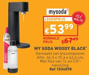 Promotions My soda woody black - Mysoda - Valide de 02/05/2024 à 06/05/2024 chez Trafic