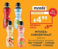 Promoties Mysoda concentraat - Mysoda - Geldig van 02/05/2024 tot 06/05/2024 bij Trafic
