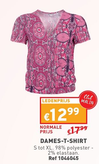 Promoties Dames-t-shirt - Huismerk - Trafic  - Geldig van 02/05/2024 tot 06/05/2024 bij Trafic