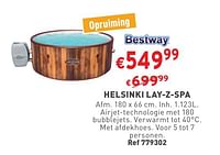 Promoties Helsinki lay-z-spa - BestWay - Geldig van 02/05/2024 tot 06/05/2024 bij Trafic