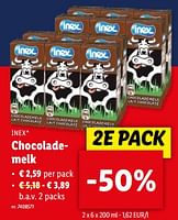 Promoties Chocolademelk - Inex - Geldig van 08/05/2024 tot 14/05/2024 bij Lidl