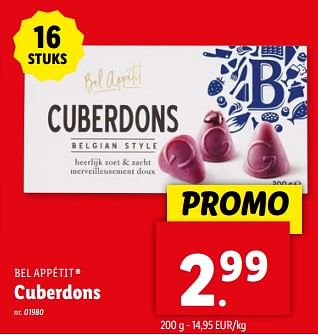 Promotions Cuberdons - Bel Appétit - Valide de 08/05/2024 à 14/05/2024 chez Lidl