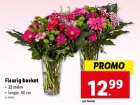 Promoties Fleurig boeket - Huismerk - Lidl - Geldig van 08/05/2024 tot 14/05/2024 bij Lidl