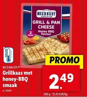 Promotions Grillkaas met honey-bbq smaak - Mcennedy - Valide de 08/05/2024 à 14/05/2024 chez Lidl