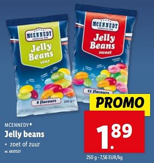 Promotions Jelly beans - Mcennedy - Valide de 08/05/2024 à 14/05/2024 chez Lidl