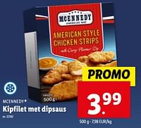 Promoties Kipfilet met dipsaus - Mcennedy - Geldig van 08/05/2024 tot 14/05/2024 bij Lidl