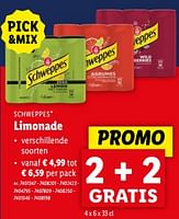Promoties Limonade - Schweppes - Geldig van 08/05/2024 tot 14/05/2024 bij Lidl
