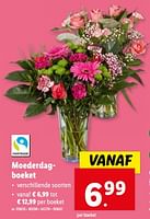 Promoties Moederdagboeket - Huismerk - Lidl - Geldig van 08/05/2024 tot 14/05/2024 bij Lidl