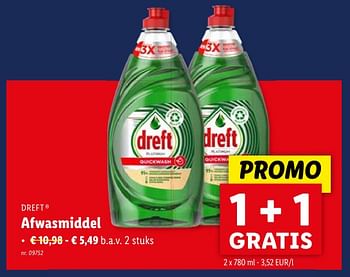 Promoties Afwasmiddel - Dreft - Geldig van 08/05/2024 tot 14/05/2024 bij Lidl