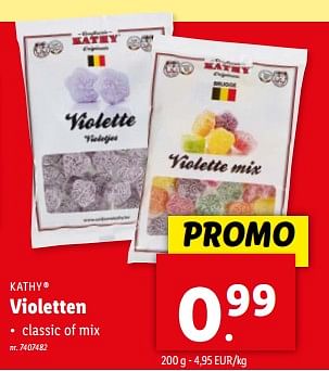 Promoties Violetten - Kathy - Geldig van 08/05/2024 tot 14/05/2024 bij Lidl
