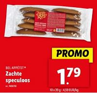Promoties Zachte speculoos - Bel Appétit - Geldig van 08/05/2024 tot 14/05/2024 bij Lidl