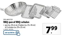 Promoties Bbq-pan of bbq-schalen - Grill Meister - Geldig van 08/05/2024 tot 14/05/2024 bij Lidl