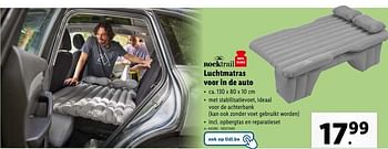 Promoties Luchtmatras voor in de auto - Rocktrail - Geldig van 08/05/2024 tot 14/05/2024 bij Lidl