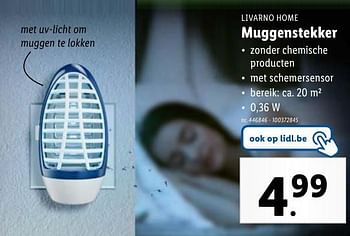 Promoties Muggenstekker - Livarno - Geldig van 08/05/2024 tot 14/05/2024 bij Lidl