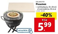 Promoties Pizzasteen - Grill Meister - Geldig van 08/05/2024 tot 14/05/2024 bij Lidl