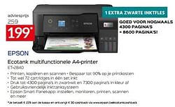 Epson ecotank multifunctionele a4 printer et 2840