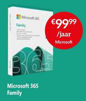 Promotions Microsoft 365 family - Microsoft - Valide de 26/04/2024 à 31/05/2024 chez Selexion