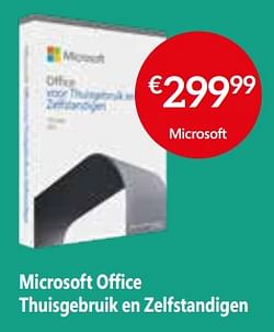 Microsoft office thuisgebruik en zelfstandigen