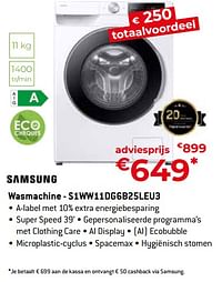 Samsung wasmachine - s1ww11dg6b25leu3-Samsung