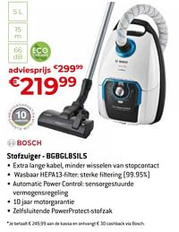 Bosch stofzuiger - bgbgl8sil5-Bosch