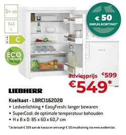 Liebherr koelkast - lbrci162020