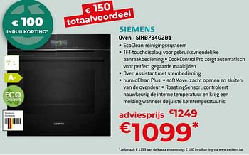 Promotions Siemens oven - sihb734g2b1 - Siemens - Valide de 26/04/2024 à 31/05/2024 chez Exellent