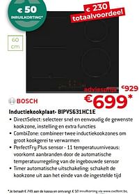 Bosch inductiekookplaat- bipvs631hc1e-Bosch