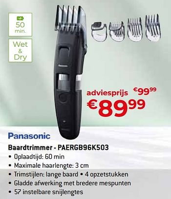 Promotions Panasonic baardtrimmer - paergb96k503 - Panasonic - Valide de 26/04/2024 à 31/05/2024 chez Exellent
