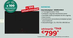 Siemens inductiekookplaat - sied851hsb1e