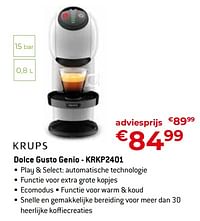 Krups dolce gusto genio - krkp2401-Krups