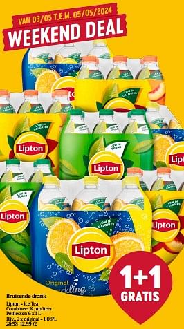 Promotions Ice tea - Lipton - Valide de 01/05/2024 à 08/05/2024 chez Delhaize