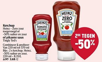 Promotions Ketchup heinz - Heinz - Valide de 01/05/2024 à 08/05/2024 chez Delhaize