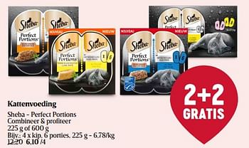 Promoties Perfect portions - Sheba - Geldig van 01/05/2024 tot 08/05/2024 bij Delhaize