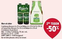 Promoties Bier carlsberg - Carlsberg Luxe - Geldig van 01/05/2024 tot 08/05/2024 bij Delhaize