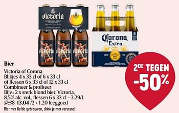Promotions Sterk blond bier victoria - Victoria - Valide de 01/05/2024 à 08/05/2024 chez Delhaize