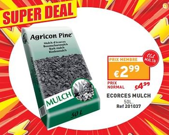 Promoties Ecorces mulch - Agricon - Geldig van 02/05/2024 tot 06/05/2024 bij Trafic