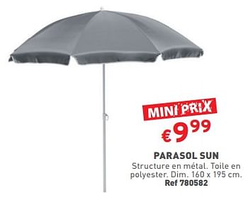 Promoties Parasol sun - Huismerk - Trafic  - Geldig van 02/05/2024 tot 06/05/2024 bij Trafic